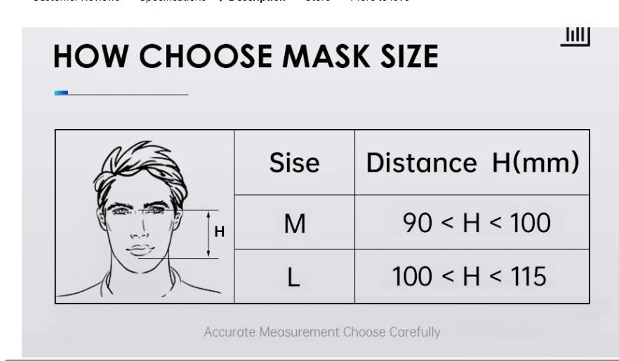 Cpap Full Face mask with Headgear (Medium)