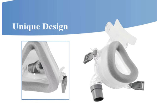 Memory Foam Cushion CPAP Mask with Headgear (Large)